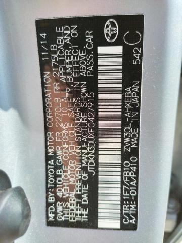 Photo 10 from auction – 2015 TOYOTA PRIUS with VIN JTDKN3DUXF0427915
