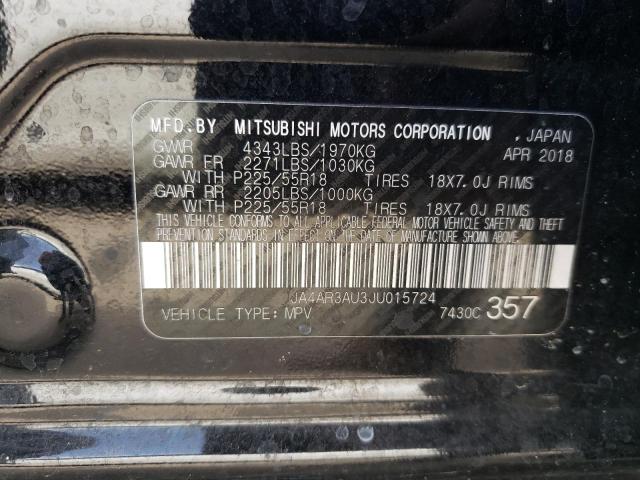 Photo 10 from auction – 2018 MITSUBISHI OUTLANDER with VIN JA4AR3AU3JU015724