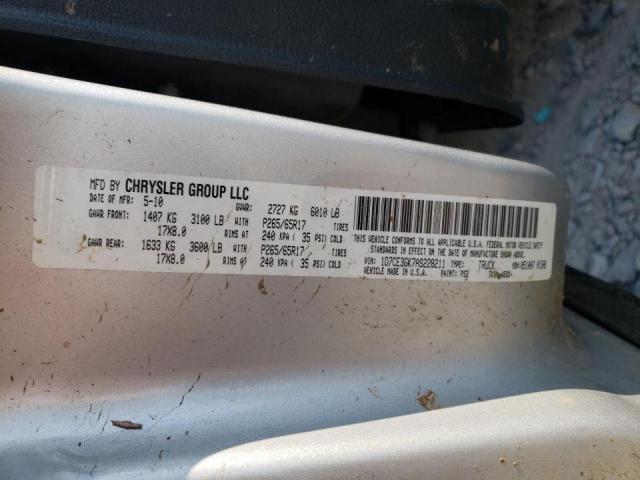 Photo 10 from auction – 2010 DODGE DAKOTA SXT with VIN 1D7CE3GK7AS228211
