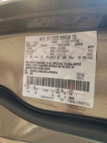 Photo 10 from auction – 2006 MERCURY MOUNTAINEE with VIN 4M2EU38836UJ06864