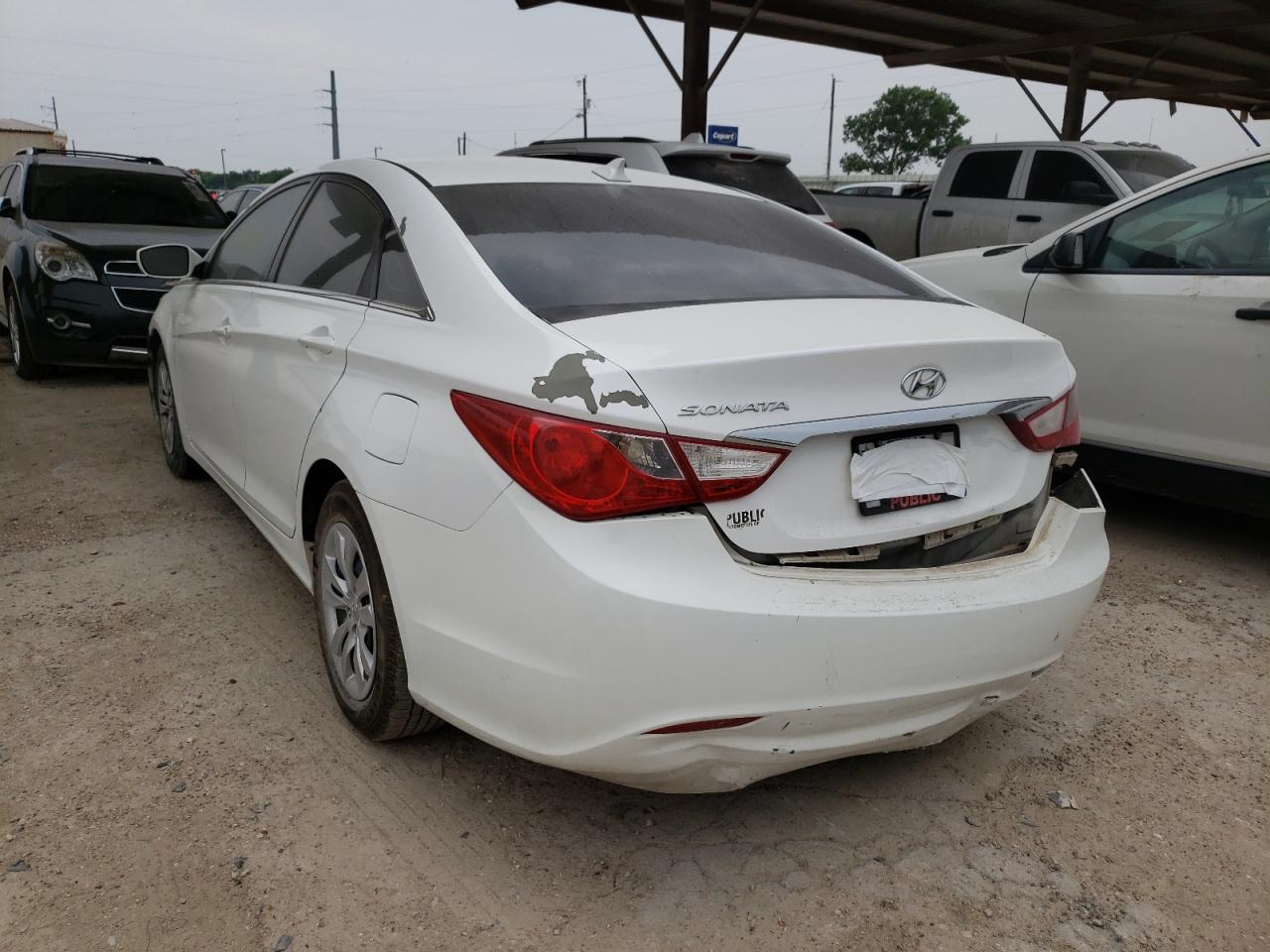 Photo 3 from auction – 2012 HYUNDAI SONATA GLS with VIN 5NPEB4AC3CH478162