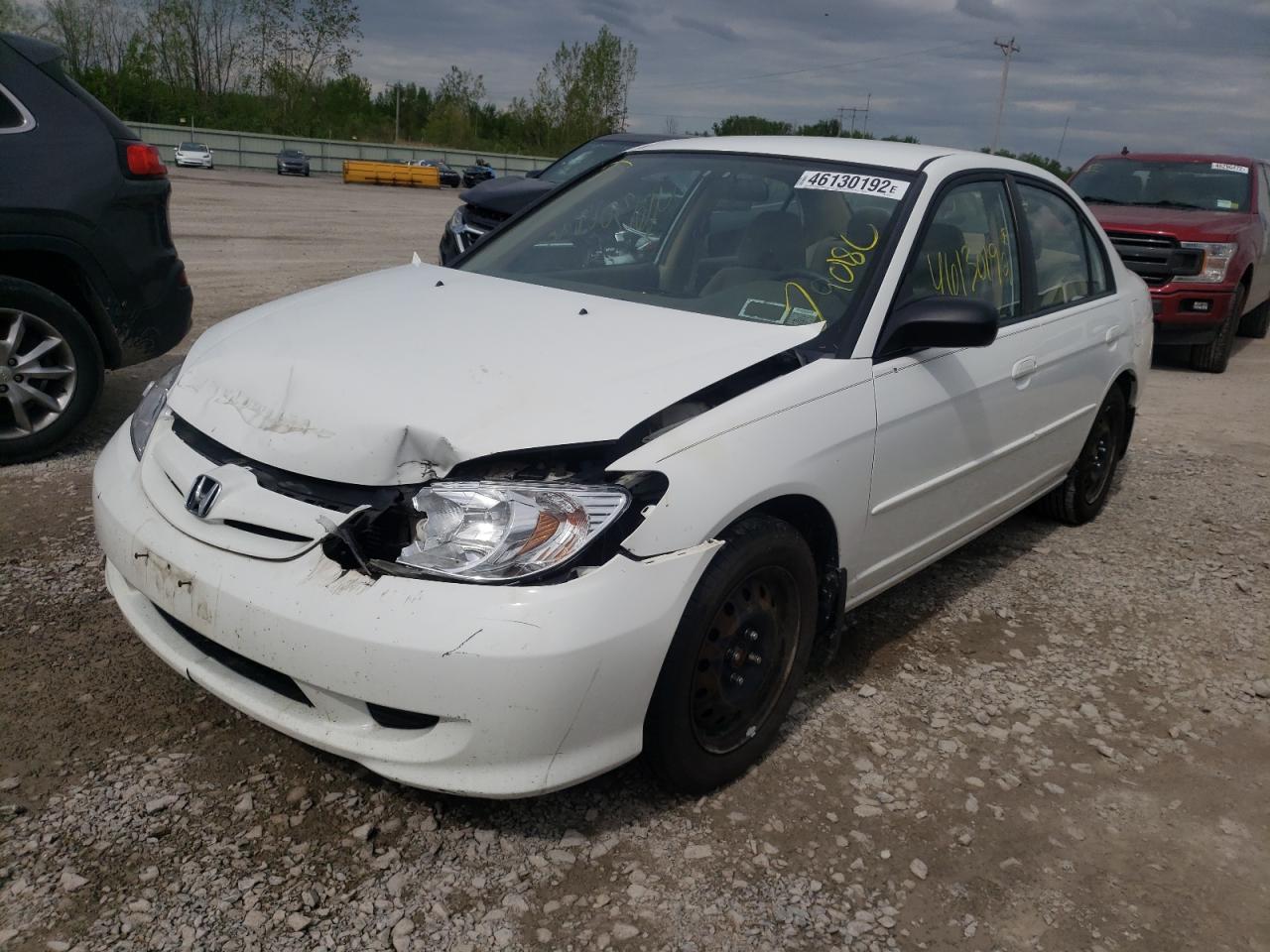 Photo 2 from auction – 2005 HONDA CIVIC LX with VIN 2HGES16565H587687