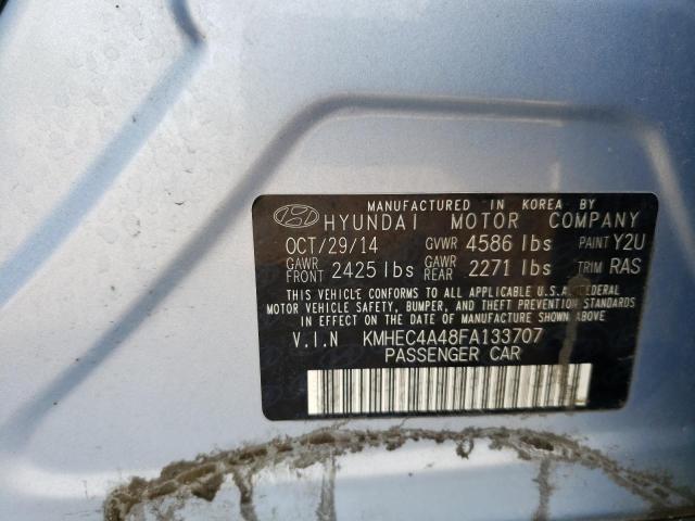 Photo 10 from auction – 2015 HYUNDAI SONATA HYB with VIN KMHEC4A48FA133707