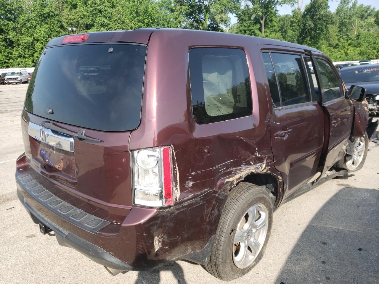 Photo 4 from auction – 2013 HONDA PILOT EXL with VIN 5FNYF3H54DB004899