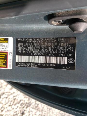 Photo 10 from auction – 2010 TOYOTA CAMRY with VIN 4T4BF3EK6AR036712