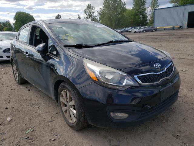 KIA RIO EX 2013 with VIN KNADN4A3XD6309588 - Photo from auction