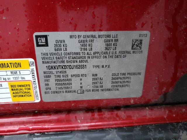 Photo 10 from auction – 2013 GMC ACADIA DEN with VIN 1GKKVTKD7DJ162031