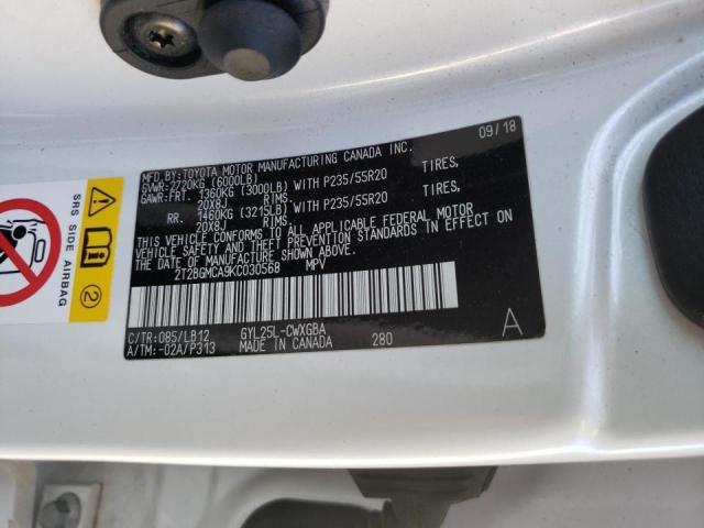 Photo 10 from auction – 2019 LEXUS RX 450H BA with VIN 2T2BGMCA9KC030568