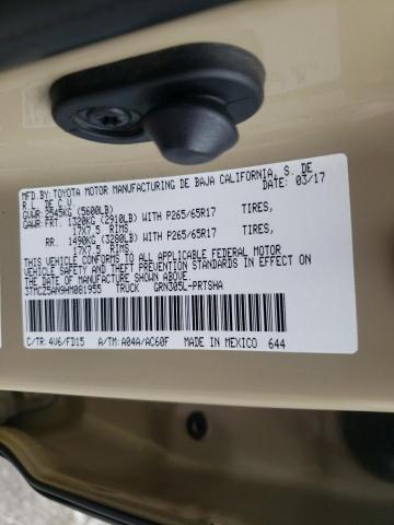 Photo 10 from auction – 2017 TOYOTA TACOMA DOU with VIN 3TMCZ5AN9HM081955