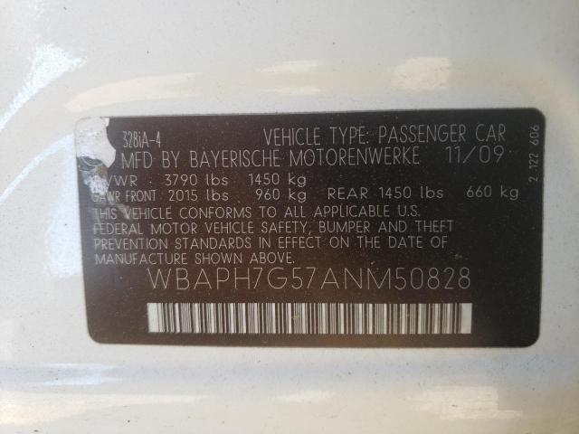 Photo 10 from auction – 2010 BMW 328 I with VIN WBAPH7G57ANM50828