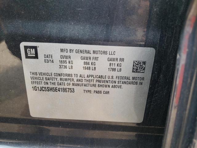 Photo 10 from auction – 2014 CHEVROLET SONIC LT with VIN 1G1JC5SH5E4186753