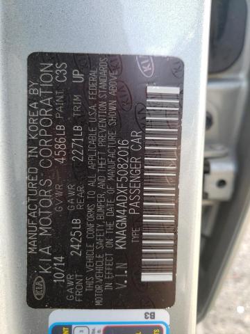 Photo 10 from auction – 2015 KIA OPTIMA HYB with VIN KNAGM4ADXF5082016