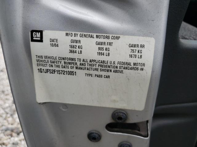 Photo 10 from auction – 2005 CHEVROLET CAVALIER L with VIN 1G1JF52F157210051