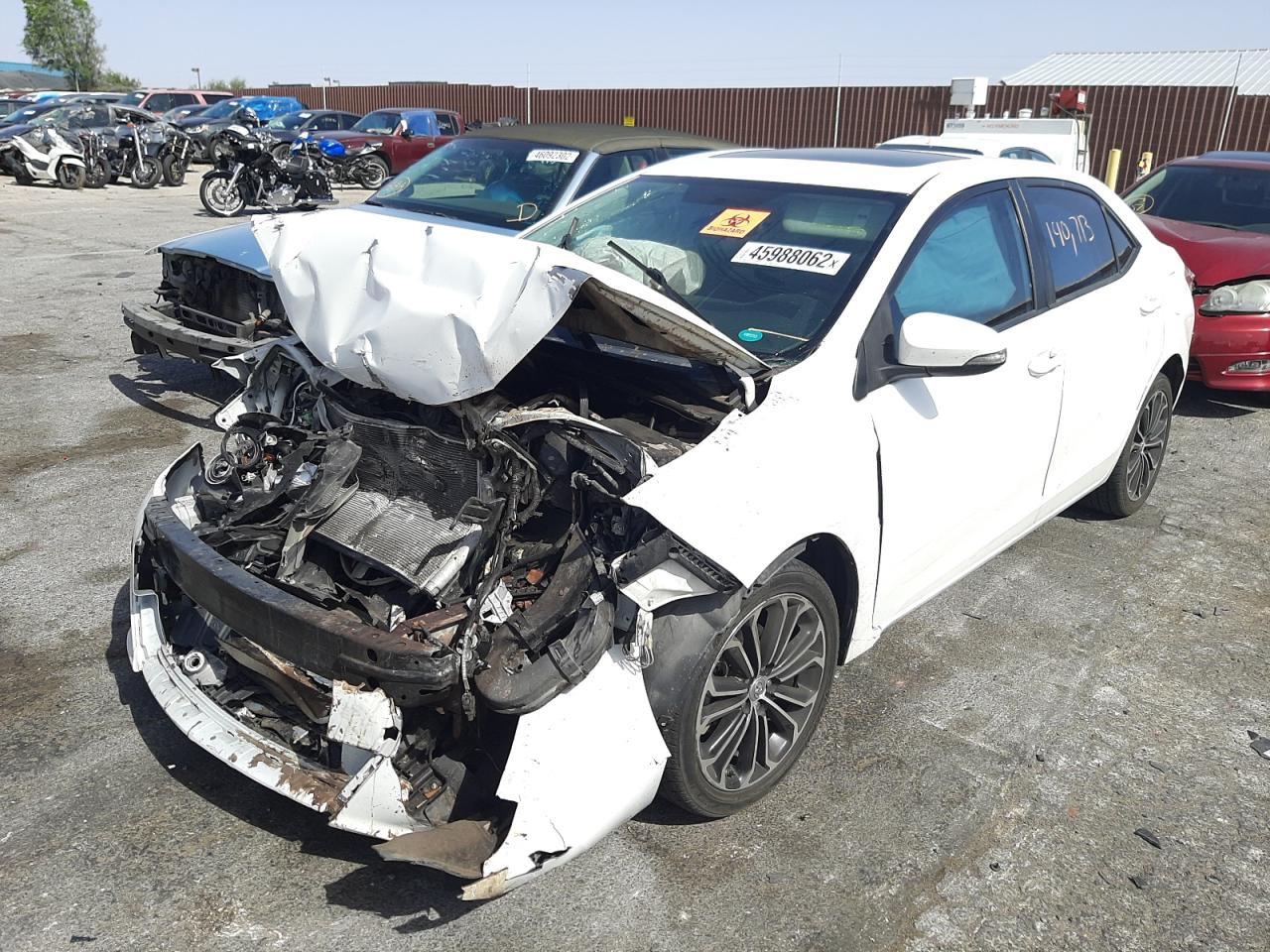 Photo 2 from auction – 2014 TOYOTA COROLLA L with VIN 5YFBURHE4EP126201