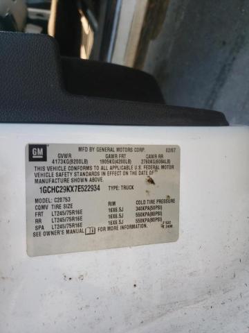 Zdjęcie 8 z aukcji – 2007 CHEVROLET SILVERADO z VIN 1GCHC29KX7E522934