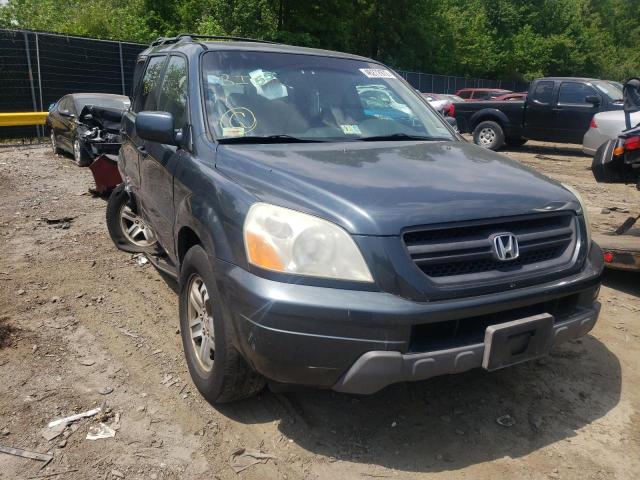 HONDA PILOT EXL 2004 with VIN 5FNYF186X4B010753 - Photo from auction