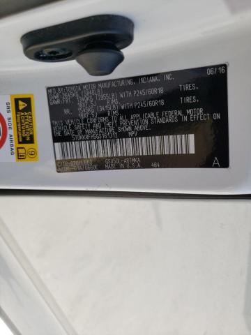 Photo 10 from auction – 2016 TOYOTA HIGHLANDER with VIN 5TDKKRFH5GS161312
