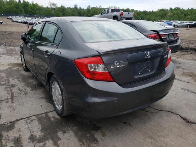 Photo 3 from auction – 2012 HONDA CIVIC HF with VIN 2HGFB2F62CH551902
