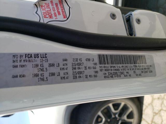 Photo 10 from auction – 2020 JEEP COMPASS TR with VIN 3C4NJDDB9LT159421