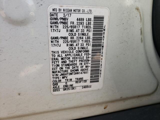 Photo 10 from auction – 2017 NISSAN ROGUE S with VIN JN8AT2MT3HW147681