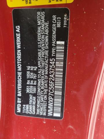 Photo 10 from auction – 2015 MINI COOPER S with VIN WMWXP7C56F2A37545