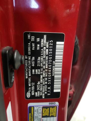 Photo 10 from auction – 2013 KIA OPTIMA SX with VIN 5XXGR4A67DG150125