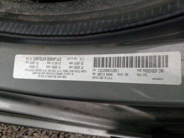 Фото 10 с аукциона – 2012 DODGE AVENGER SE с VIN 1C3CDZAB8CN128911