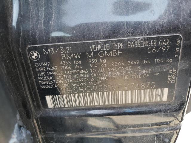 Photo 10 from auction – 1997 BMW M3 with VIN WBSBG9321VEY76875