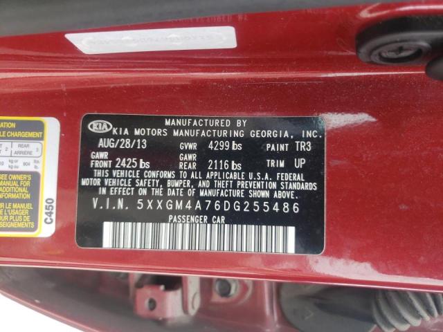 Photo 10 from auction – 2013 KIA OPTIMA LX with VIN 5XXGM4A76DG255486