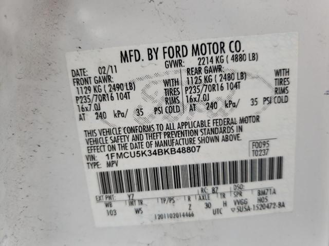 Photo 10 from auction – 2011 FORD ESCAPE HYB with VIN 1FMCU5K34BKB48807