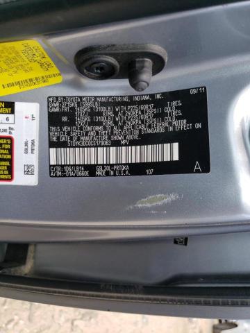Photo 10 from auction – 2012 TOYOTA SIENNA XLE with VIN 5TDYK3DC0CS179063