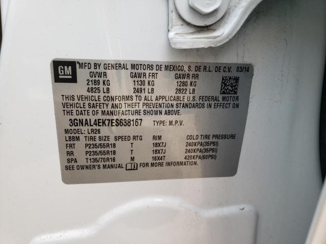 Photo 10 from auction – 2014 CHEVROLET CAPTIVA LT with VIN 3GNAL4EK7ES638167