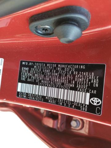 Photo 10 from auction – 2020 TOYOTA COROLLA LE with VIN 5YFEPRAE5LP115252