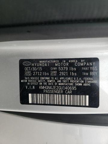 Photo 10 from auction – 2016 HYUNDAI GENESIS 3. with VIN KMHGN4JE2GU140695
