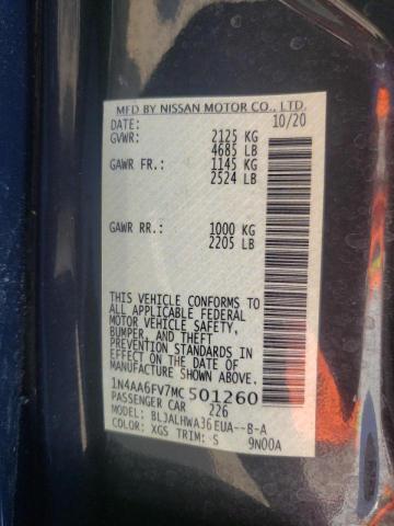 Photo 10 from auction – 2021 NISSAN MAXIMA PLA with VIN 1N4AA6FV7MC501260