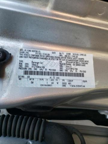 Photo 10 from auction – 2012 FORD FOCUS SE with VIN 1FAHP3F28CL196240