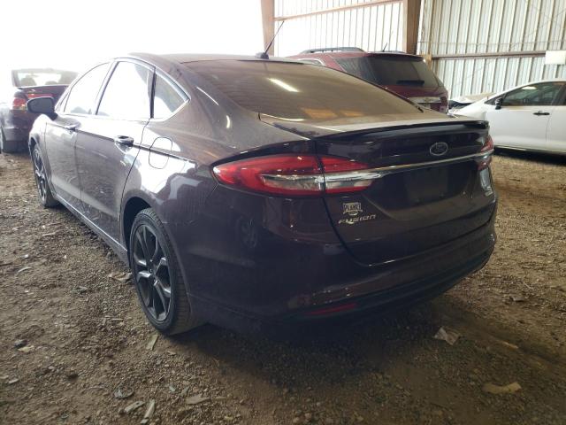 Photo 3 from auction – 2018 FORD FUSION SE with VIN 3FA6P0HD5JR252668