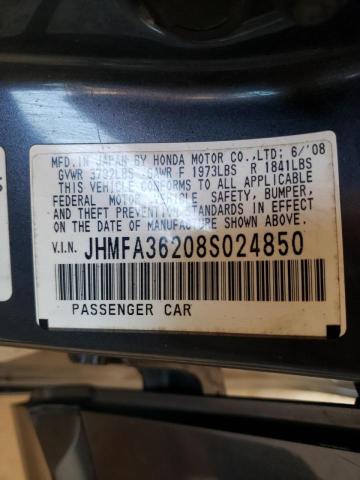 Photo 9 from auction – 2008 HONDA CIVIC HYBR with VIN JHMFA36208S024850