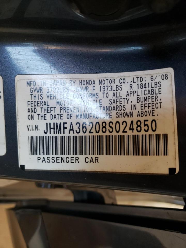 Photo 19 from auction – 2008 HONDA CIVIC HYBR with VIN JHMFA36208S024850