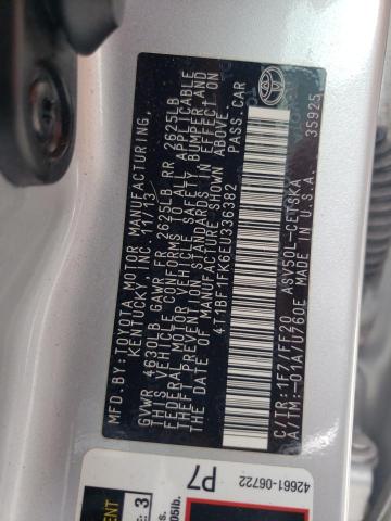 Photo 10 from auction – 2014 TOYOTA CAMRY L with VIN 4T1BF1FK6EU336382