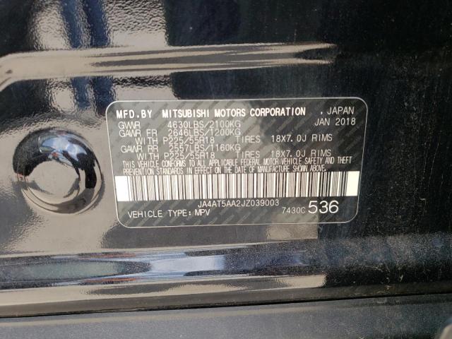 Photo 10 from auction – 2018 MITSUBISHI ECLIPSE CR with VIN JA4AT5AA2JZ039003