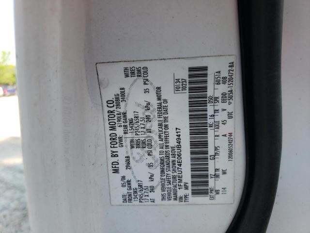 Photo 10 from auction – 2006 FORD EXPLORER E with VIN 1FMEU74E06UB49417