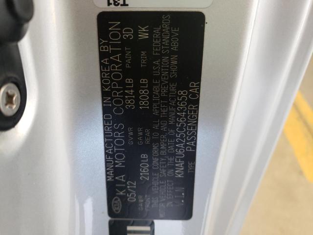 Photo 10 from auction – 2012 KIA FORTE EX with VIN KNAFU6A25C5643658
