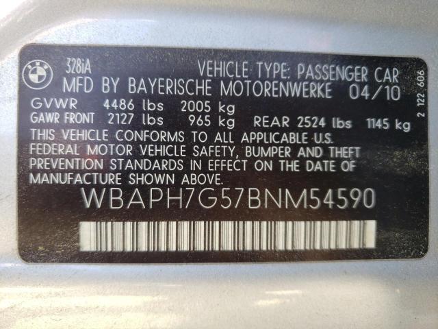 Zdjęcie 10 z aukcji – 2011 BMW 328 I z VIN WBAPH7G57BNM54590
