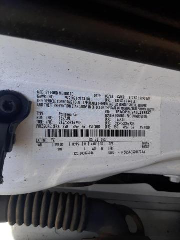 Zdjęcie 10 z aukcji – 2018 FORD FOCUS SE z VIN 1FADP3F24JL288537