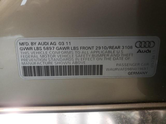 Photo 10 from auction – 2011 AUDI A8 L QUATT with VIN WAURVAFD9BN019691