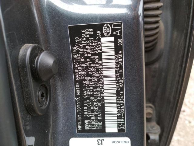 Photo 10 from auction – 2010 TOYOTA COROLLA BA with VIN 2T1BU4EE6AC452809