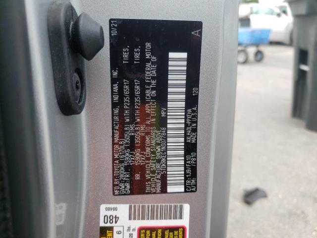 Photo 10 from auction – 2022 TOYOTA SIENNA with VIN 5TDKRKEC1NS077848