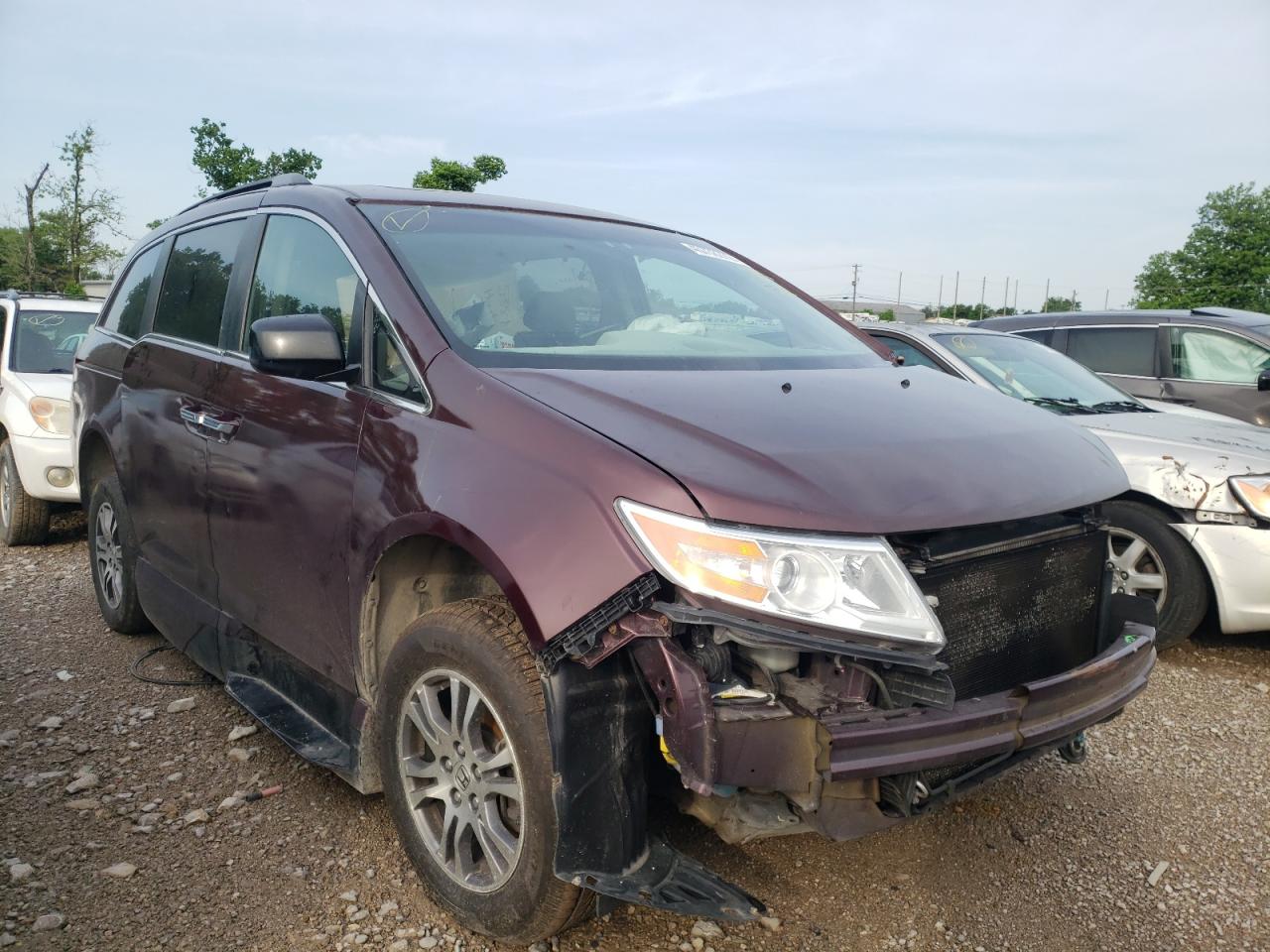 HONDA ODYSSEY EX 2012 with VIN 5FNRL5H66CB083508 - Photo from auction