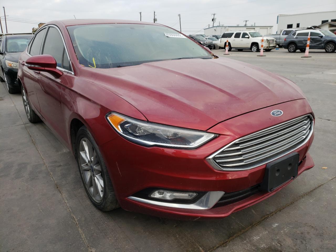 FORD FUSION SE 2017 with VIN 3FA6P0HD4HR149235 - Photo from auction